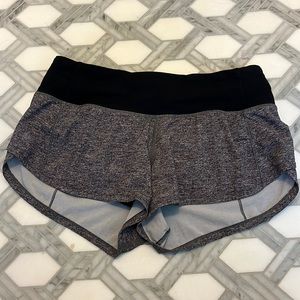 Gray Lululemon Shorts, size 2, 2.5 inch